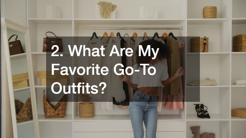 a woman looking at her outfit